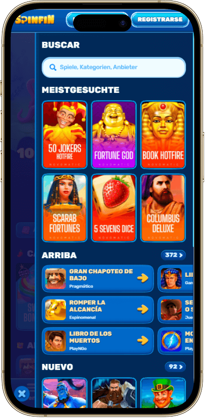 Spinfin Casino Móvil